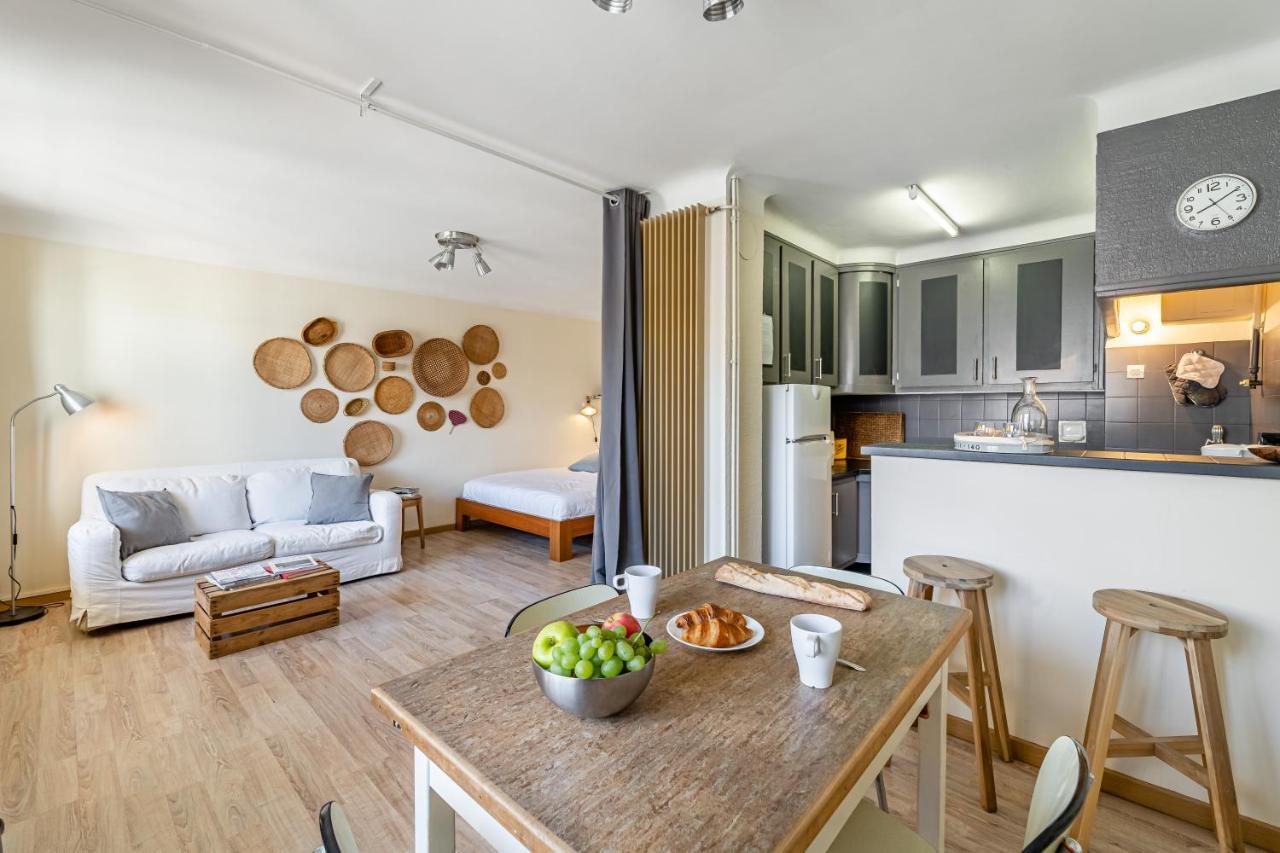 Studio avec balcon, plage à 50m, proche Vieux Port Marselha Exterior foto
