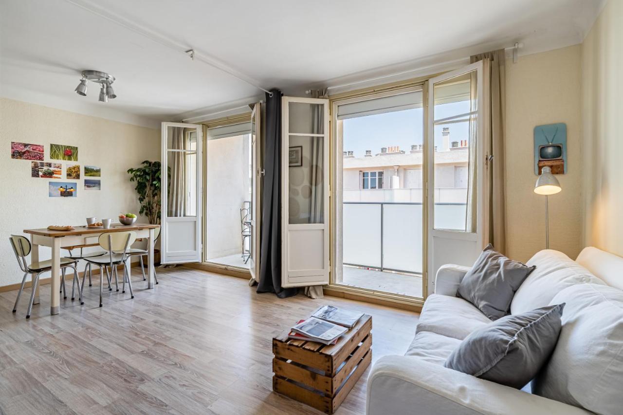 Studio avec balcon, plage à 50m, proche Vieux Port Marselha Exterior foto